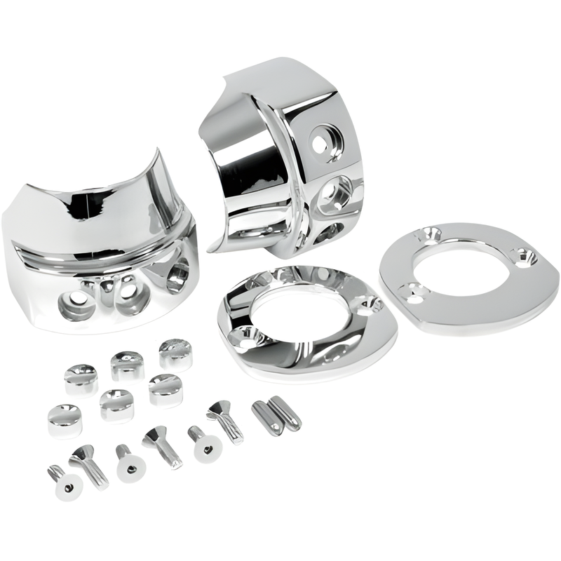 Hawg Halters Inc Hand Controls - 3btn Switch Housing Assm Chrome — Harley-Davidson (2008-2026)