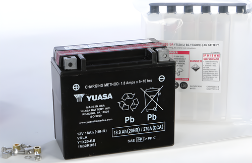 Yuasa AGM Maintenance Free Battery - Ytx20-BS Maintenance Free