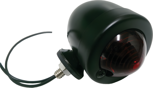 Harddrive Bullet Light - Marker Light Black RED Lens Single Filament