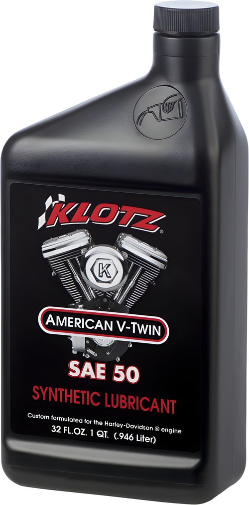 Klotz Synthetic Straight Weight Lubricant - 50w 1qt — Harley-Davidson Electra Glide, Super Glide, Low Rider (1955-1983)
