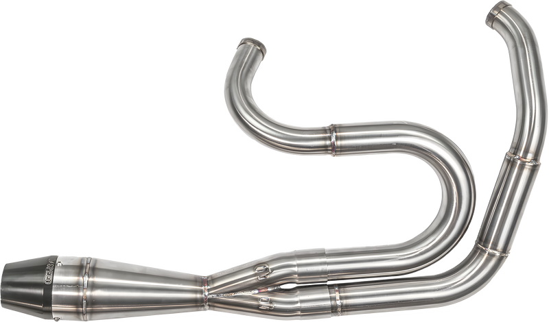 Sawicki 2 in 1 Shorty Exhaust - BIG Inch Brushed SS — Harley-Davidson Electra Glide, Softail Heritage Classic, Electra Glide Classic (1955-2026)