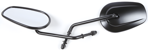 Harddrive OEM Style Tapered Mirror - OE Style Tapered Long Stem Black — Harley-Davidson Softail Heritage Classic, Street Glide, Road King (2003-2026)