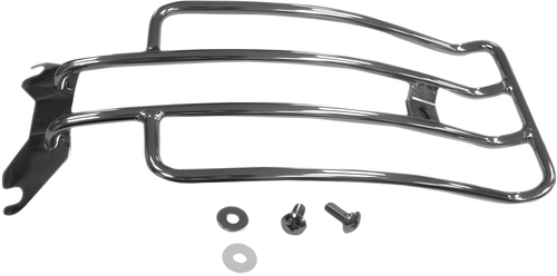 Harddrive Solo Luggage Rack - Chrome 2005-2017 Flstf — Harley-Davidson Softail Fat Boy, Softail Fat Boy Lo, Softail Fat Boy S (2005-2017)