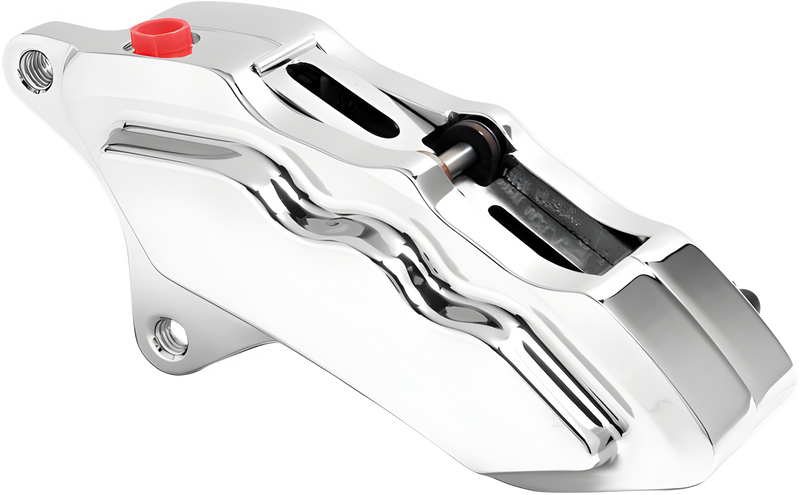 Hawg Halters Inc 6 Piston Caliper Kits - Pist Diff Front Caliper L/H Chrome 00-… — Harley-Davidson (1984-2026)