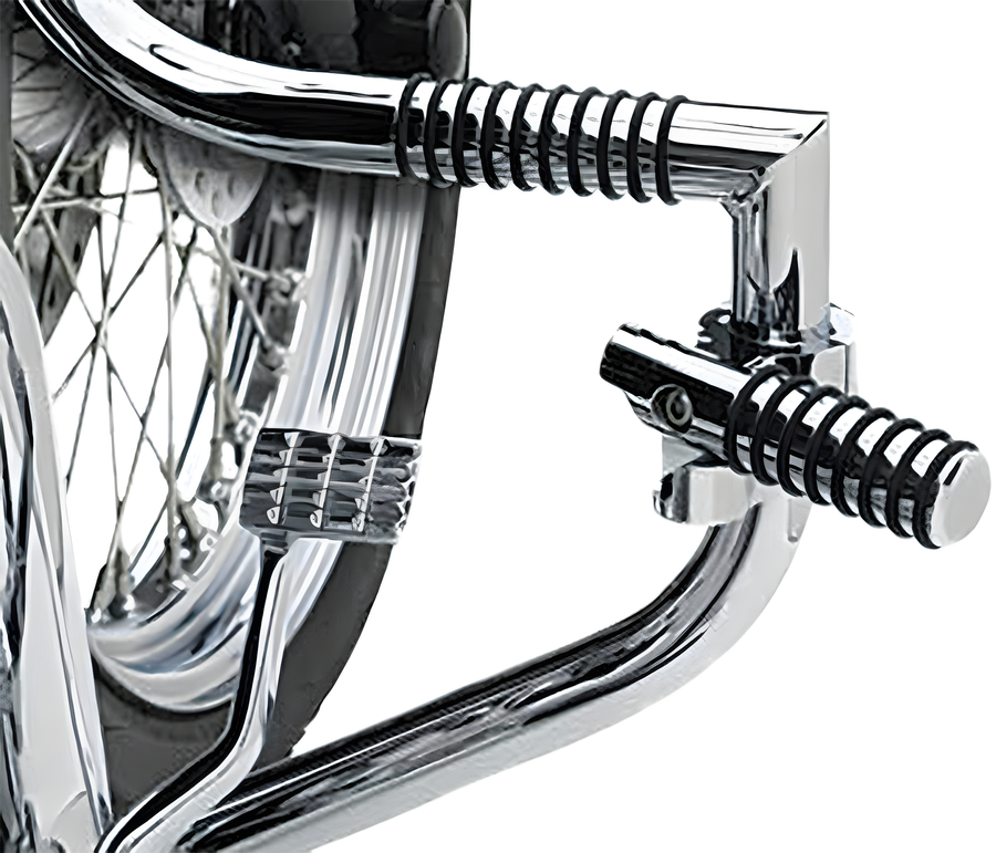 Lindby Clamp-On Pegs 8 O-Ring Chrome - Harley & Indian V-Twin