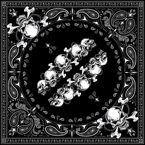 Zan Bandanna - Skull ROW