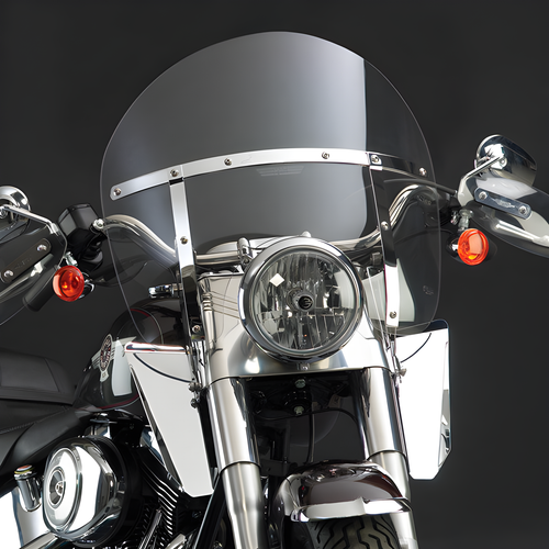 National Cycle Switchblade Chopped Windshield - CLR FL Softail — Harley-Davidson Softail Heritage Classic, Softail Fat Boy, Softail Deluxe (1986-2017)