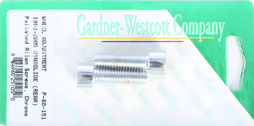 GardnerWestcott Rear Wheel Adjustment Bolts - 1992-2006 Dyna Models Rear