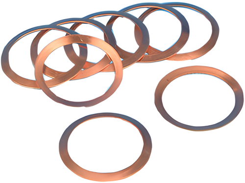 James Gaskets Big Twin Intake/Exhaust Gasket - Muffler Clamp Copper 10/PK 65721… — Harley-Davidson (1985-1999)