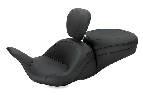 Mustang Motorcycle 1 Piece Touring with Driver Backrest Original — 2008-2021 Harley-Davidson Touring
