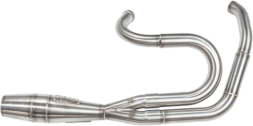 Sawicki 2in1 Fxr Shorty Cannon Big Inch Brushed Ss — Harley-Davidson Dyna Wide Glide, Dyna Low Rider, Dyna Super Glide (1983-2020)