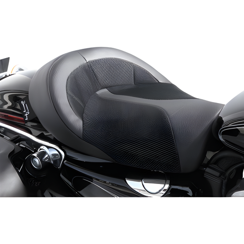 Danny Gray Sportster BigIST Solo Seat - Leather XL 2004-2021 — Harley-Davidson Sportster 1200 Custom, Super Low, Iron 883 (2004-2018)