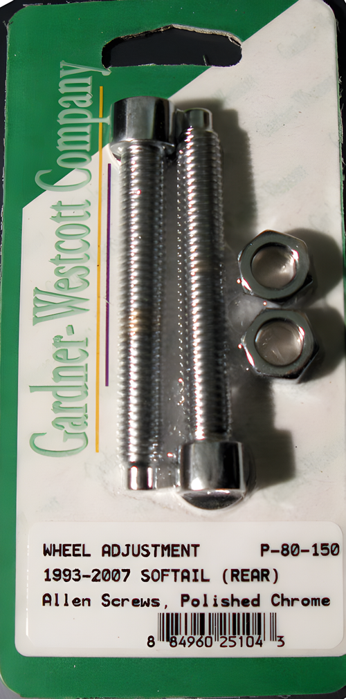 GardnerWestcott Rear Wheel Adjustment Bolts - 1993-2007 Softail Models Rear