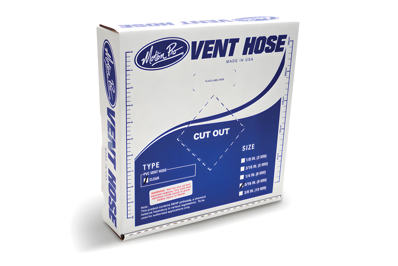 Motion Pro Clear Standard Vinyl Fuel Vent Line - 5/16