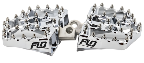 Flo Motorsports Mini Moto Boards - HD Chrome — Harley-Davidson Sportster 883, Softail Heritage Classic, Softail Fat Boy (1972-2010)