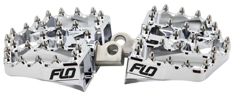 Flo Motorsports Mini Moto Boards - HD Chrome — Harley-Davidson Sportster 883, Softail Heritage Classic, Softail Fat Boy (1972-2010)