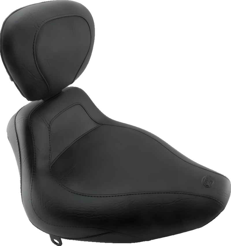 Mustang Motorcycle Solo with Driver Backrest Original — 1984-2006 Harley-Davidson Touring