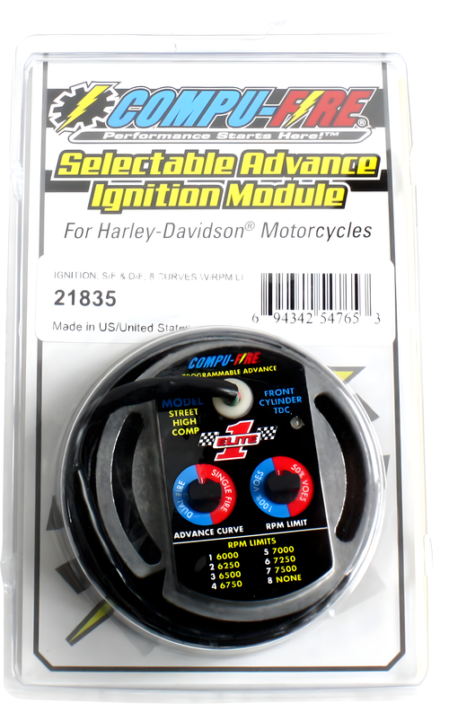 Compufire Elite Ignition Module - KIT Single/Dual Fire HI Perf.`1970-1999 BT `1… — Harley-Davidson (1970-1999)