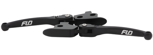 Flo Motorsports MX Style Adjustable Lever - SET Black `2008-2013 FLH/FLT — Harley-Davidson (2008-2013)