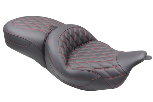 Mustang Motorcycle 1 Piece with Driver and Passenger Backrest Original — 2008-2025 Harley-Davidson Touring
