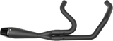 Sawicki Shorty Black 2-into-1 Exhaust - Harley Twin Cam Softail