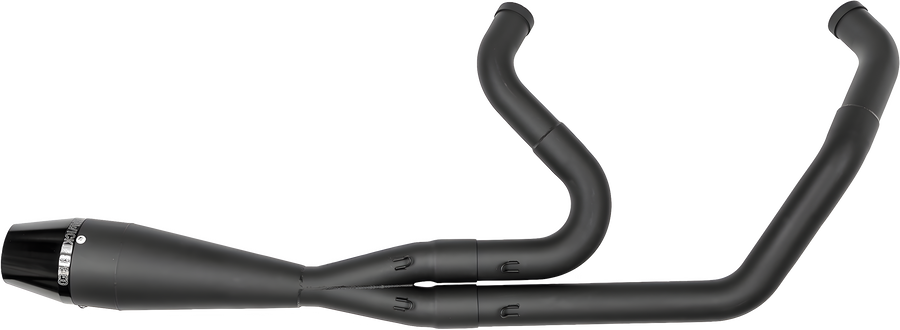 Sawicki Shorty Black 2-into-1 Exhaust - Harley Twin Cam Softail
