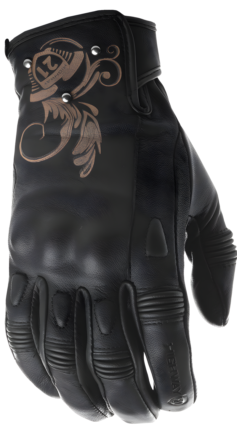 Highway 21 Women's Black Ivy Gloves - 2x