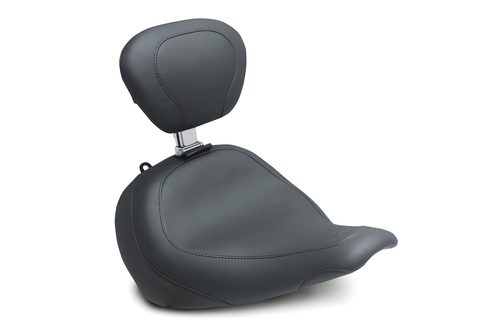 Mustang Motorcycle Solo with Driver Backrest Original — 2018-2021 Harley-Davidson Fat Boy