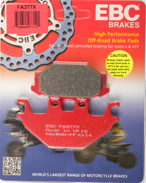 EBC Standard Brake Pads - Fa377 — Indian Motorcycle Roadmaster, Scout, Scout Sixty (2015-2019)