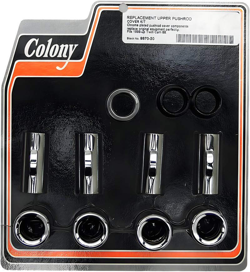 Colony Machine Upper Outer Pushrod Cover Kit - 1999-2017 TC