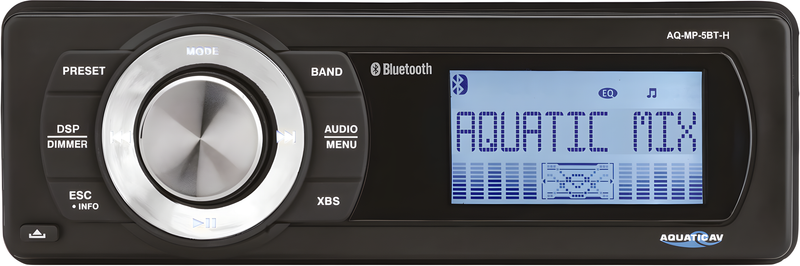 Aquatic AV Harley Bluetooth Radio - Mp3 Media Player W/ AM/FM Radio