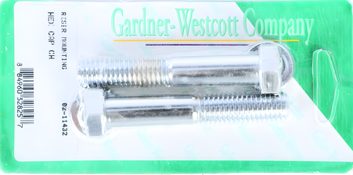 GardnerWestcott Riser Bolts - Chrome HEX CAP 1/2-13 X 3 HEX Coarse Thread