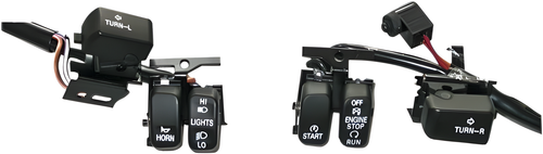 Harddrive Handlebar Switch - KIT BLK/WHT Lettrs 1996-2006 W/OUT Cruise Cntrl — Harley-Davidson (1996-2006)