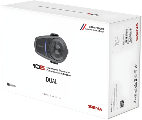 SENA 10S Bluetooth 4.1 Headset & Intercom - AND Intercom (dual Pack)