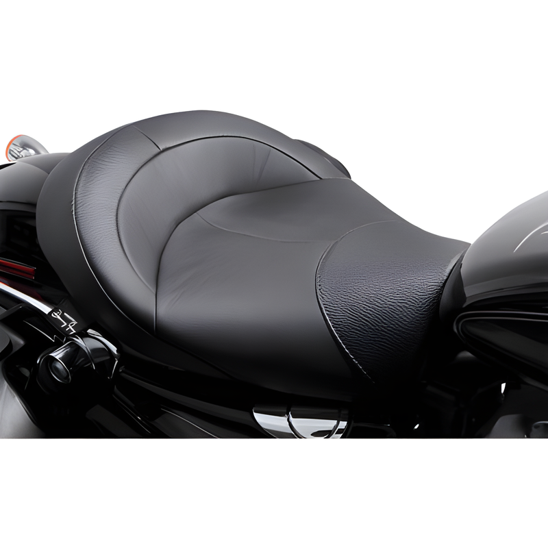 Danny Gray Sportster BigIST Solo Seat - Leather XL 2004-2021 — Harley-Davidson Sportster 1200 Custom, Super Low, Iron 883 (2004-2018)