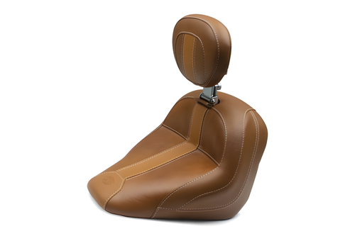 Mustang Motorcycle Solo with Driver Backrest Original — 2015-2021 Indian Motorcycle Touring