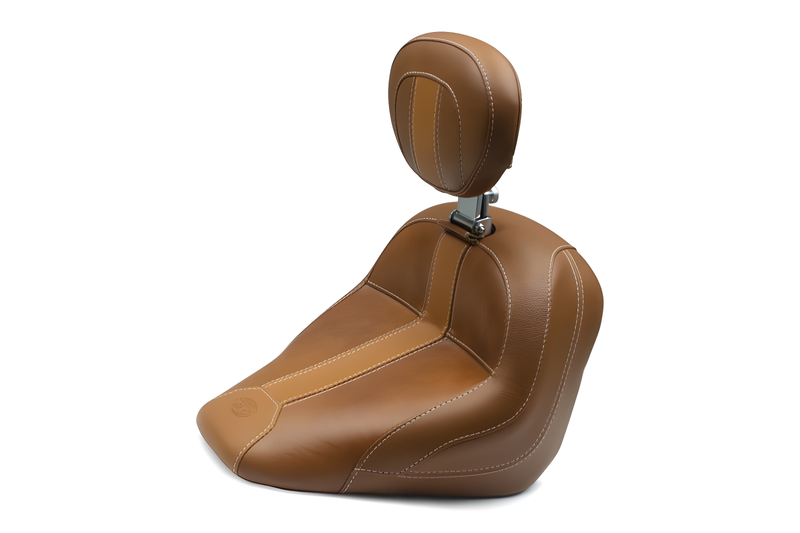 Mustang Motorcycle Solo with Driver Backrest Original — 2015-2021 Indian Motorcycle Touring
