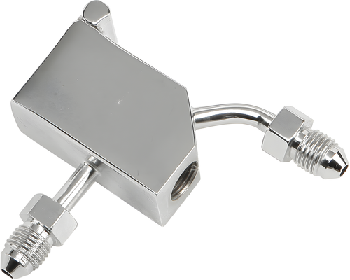 Goodridge Rear Brake Manifold - Chrome Softail 2000-2006 — Harley-Davidson Softail Heritage Classic, Softail Fat Boy, Softail (2000-2006)