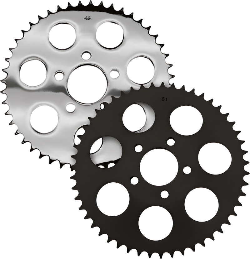 Harddrive Sprocket - 48t Chrome BIG Twin 2000-2013 — Harley-Davidson Road King, Road King Classic, Electra Glide Classic (2000-2013)