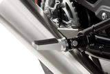 PUIG Hi-Tech Sport Silver Adjustable Footpegs - Harley & Indian V-Twin