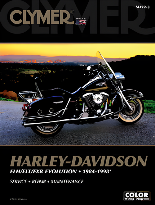 Clymer Repair Manual - Harley FLT/FXR — Harley-Davidson Electra Glide Classic, Super Glide, Sport Glide (1984-1998)