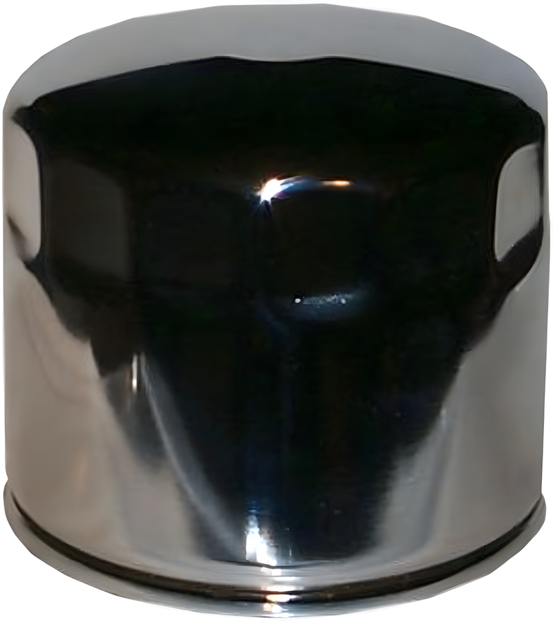 Hiflofiltro Oil Filter - Chrome — Harley-Davidson Wide Glide, 1000 Roadster, Electra Glide (1980-1986)