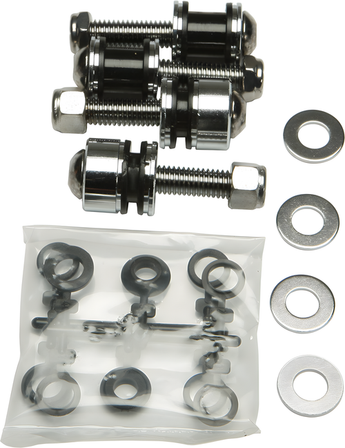 Harddrive Detachable Sissy Bar Docking Hardware - KIT Chrome Softail