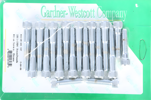 GardnerWestcott Rocker Box Cover Set - Chrome 1981-1984 Shovelhead