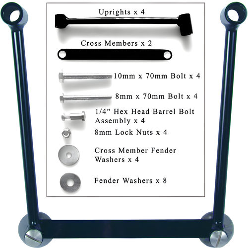 Willie & Max Saddlebag Hard Mount Kit - Pair