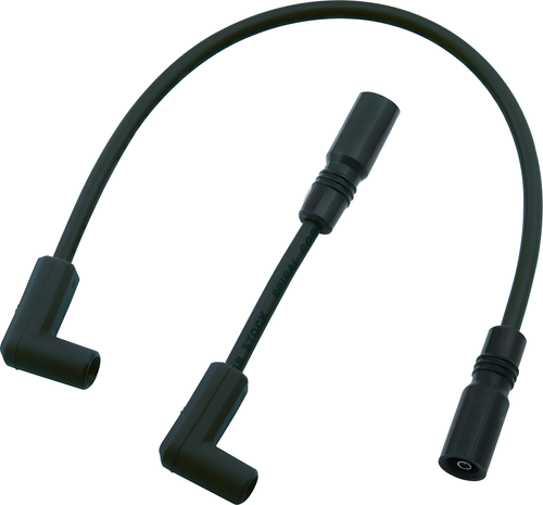 Accel S/S Spiral Core Wire - SET 8.0mm Black — Harley-Davidson Road King, Electra Glide Ultra Classic, Softail Heritage Classic (1999-2017)