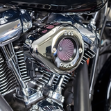 S&S Cycle Air Stinger High-Flow Air Filter Kit with Chrome Cover - Harley Touring, Softail, Dyna