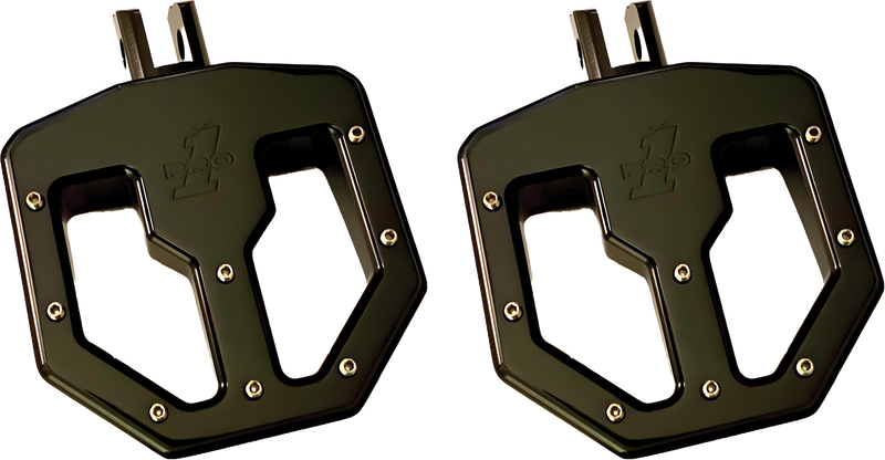 Pro One Pro Peg BMX Style - ONE M8 BMX V2 Mini Board Black Anodize — Harley-Davidson Street Glide, Softail Fat Boy 114, Road King Special (2017-2026)