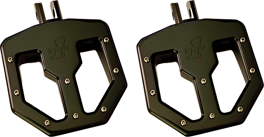 Pro One Pro Peg BMX Style Mini Board Black Anodize - Harley Milwaukee-Eight Touring & Softail