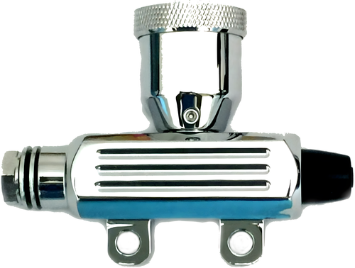Harddrive Smooth Rear Master Cylinder - Chrome